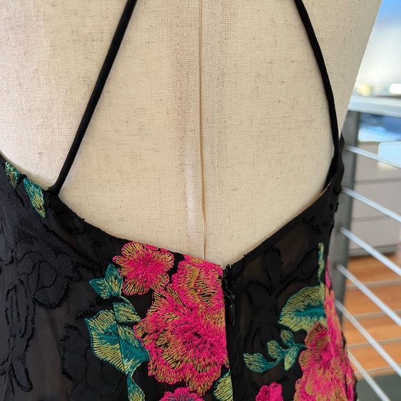 Michael Costello Savannah Gown in Fuchsia Floral - Picture 12 of 12